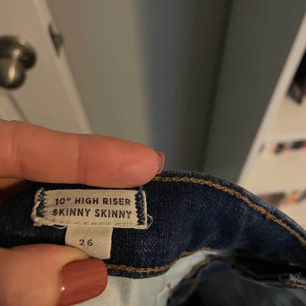 Madewell 10" High Riser Skinny Skinny Size 26